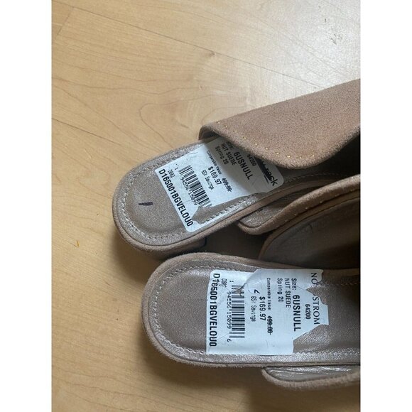 AGL BNWT pointy toe slip on mule women NEW studded zip - Picture 3 of 9